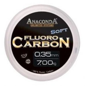Saenger Anaconda Fluoro Carbon Stiff Tuhý 50 m Číra-Priemer 0,45 mm / Nosnosť 9,1 kg