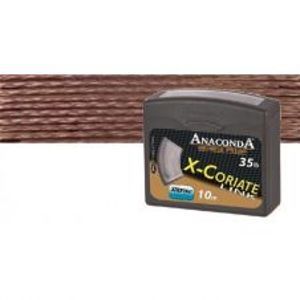 Saenger Anaconda pletena šnúra X-Coriate Link 10 m Brown-Nosnosť 35lb 