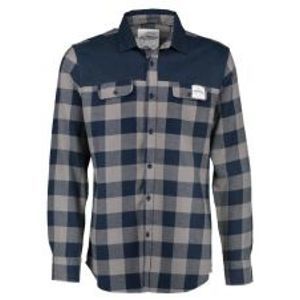 Aqua Flanelová Košeľa Long Sleeve Blue Check Flannel Shirt-Veľkosť XXL