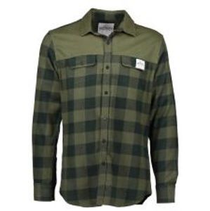 Aqua Flanelová Košeľa Long Sleeve Green Check Flannel Shirt-Veľkosť XL