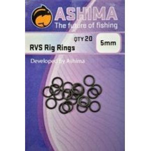 Ashima O krúžok RVS Rig Rings, 20ks-4 mm