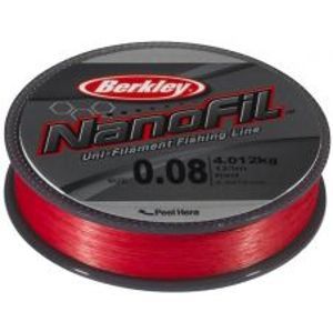 Berkley Vlasec Nanofil Red 270 m-Priemer 0,12 mm / Nosnosť 6,934 kg