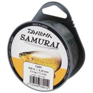 Daiwa Vlasec Samurai Kapor-Priemer 0,25 mm / Nosnosť 5,2 kg / Návin 500 m