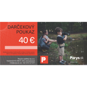 Darčeková Poukážka Parys.sk na nákup tovaru v hodnote 40€ - tlačená