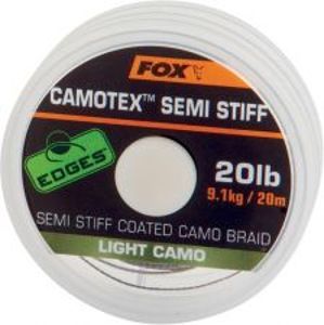 Fox Náväzcová Šnúrka Camotex Light Semi Stiff 20 m-Nosnosť 11,3 kg