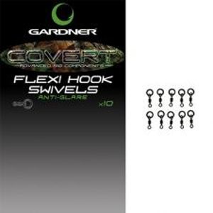 Gardner Obratlíky Covert Flexi Hook Swivels 10 ks-Veľkosť 20
