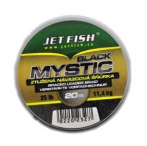 Jet Fish nadväzcová šnúra Black Mystic 20m 25lb-Farba BLACK