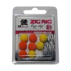 LK Baits Bolies Zig Rig Pop-Up 10 mm Orange Yellow-Black/White