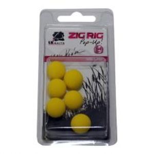 LK Baits Penové Boilie Zig Rig Pop-Up0-Yellow 18 mm