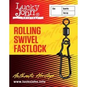 LUCKY JOHN Karabínka Rolling Swivel Fast Lock-Veľkosť 02