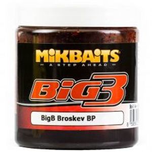 Mikbaits Boilies Legends V Dipe BigB Broskyňa Black Pepper 250 ml-16 mm