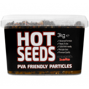 Munch Baits Nakladaný Partikel Hot Seeds 3 kg