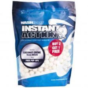 Nash Boilies Instant Action Coconut Creme-1 kg 15 mm