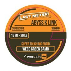 Prologic Náväzcová šnúrka Abyss K Link Weed Green 15 m-Nosnosť 20 lb