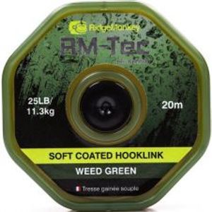 RidgeMonkey Návazcová Šnúrka RM Tec Soft Coated Hooklink 20 m Zelená-Nosnosť 35 lb