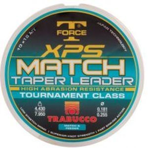 Trabucco Zužovaný Vlasec TF XPS Match Taper Leader 10x15 m Číry-Priemer 0,16-0,22 mm / Nosnosť 3,6-6,425 kg